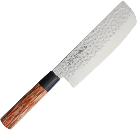 Kanetsune Usubagata Brown Smooth Wood Stainless Fixed Blade Knife 953
