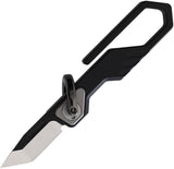 Ketuo Mini Keychain Black Titanium Folding Bohler M390 Pocket Knife M003