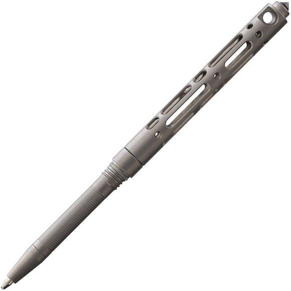 Ketuo Compact Hollow Out Smooth Gray Titanium Pen M010