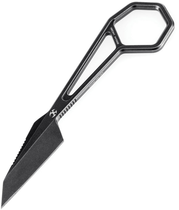Kansept Knives Hex Black Sandvik 14C28N Fixed Blade Knife w/ Kydex Sheath 0001A4