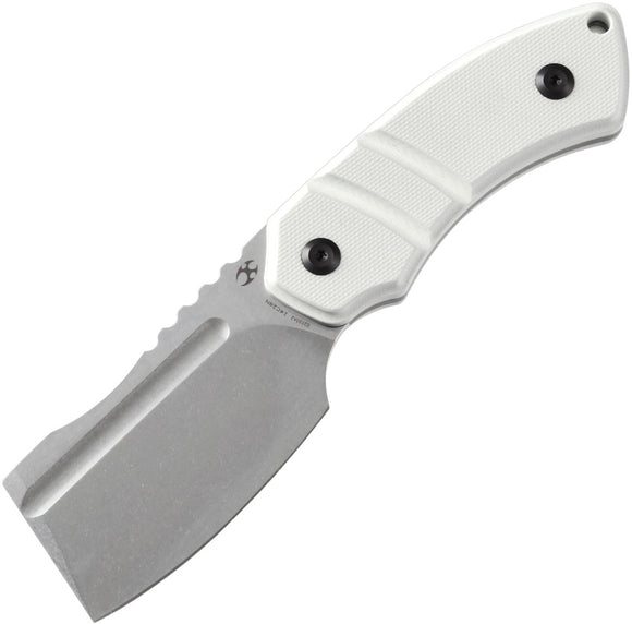 Kansept Knives Korvid S White G10 14C28N Fixed Blade Knife w/ Sheath G2030A2