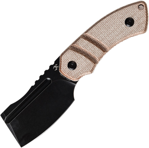 Kansept Knives Korvid S Brown Micarta 14C28N Fixed Blade Knife w/ Sheath G2030A4