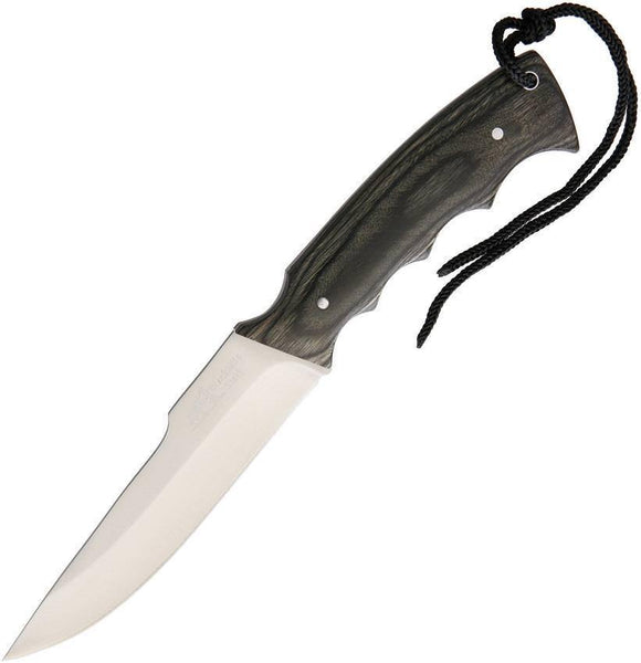 Frost Cutlery Black Hills Bush Master Gray Pakkawood Fixed Blade Knife