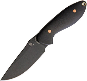 Kizer Cutlery Sequoia Black 1095hc Fixed blade Knife 1022a1