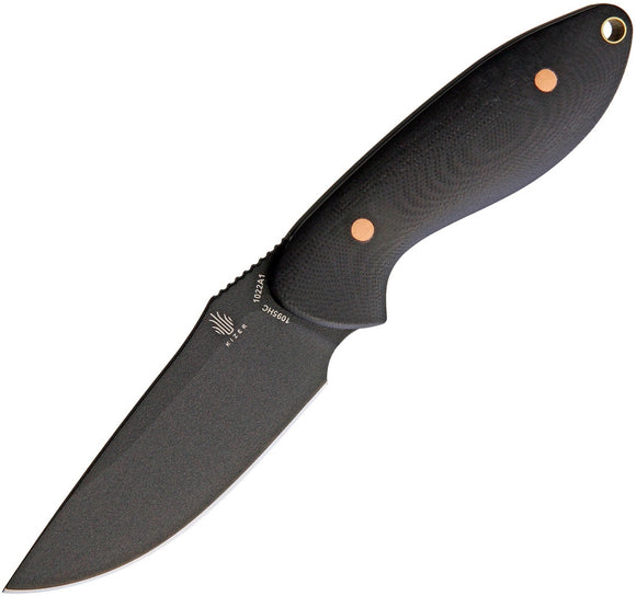 Kizer Cutlery Sequoia Black 1095hc Fixed blade Knife 1022a1