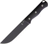 Kizer Cutlery GTI Bush Black G10 1095HC Steel Fixed Knife + Kydex Sheath 1034A1