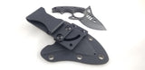 Kizer Cutlery The Shark Tooth Black Carbon Fiber N690 Fixed Blade Knife 1043N2