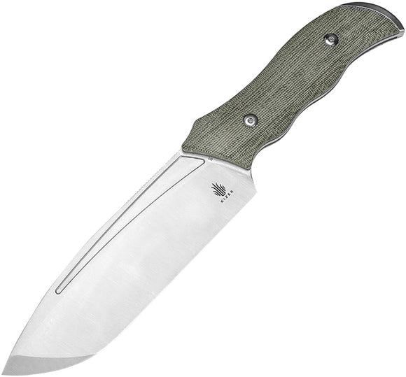 Kizer Cutlery Metaproptizol Green Micarta D2 Steel Fixed Blade Knife 1054A1