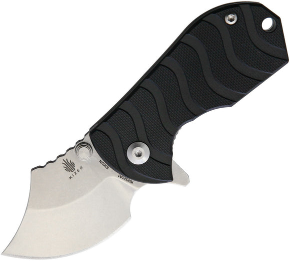 Kizer Cutlery Flip Shank Black Framelock Folding Knife 2521a1