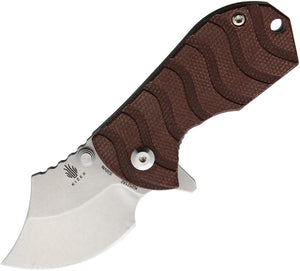 Kizer Cutlery Flip Shank Brown Framelock Folding Knife 2521a2