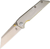 Kizer Cutlery Fire Ant Gold/Gray Titanium Folding CPM-S35VN Pocket Knife 2535A2