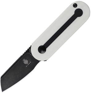 Kizer Cutlery Mini Bay Slip Joint Black/White G10 Folding CPM-S35VN Knife 2583A1