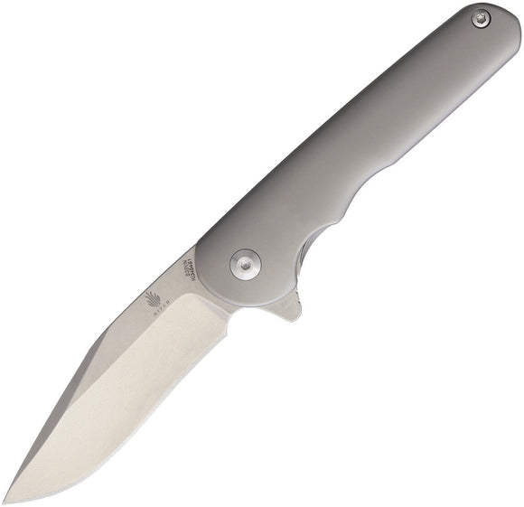 Kizer Cutlery Flashbang Framelock Stainless Gray Folding Knife 3454S1