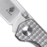 Kizer Cutlery Begleiter Mini Pocket Knife Gray Titanium Folding M390 3458RA2