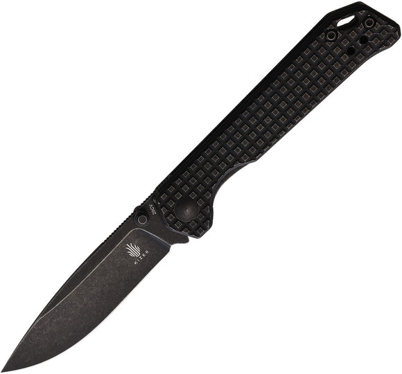 Kizer Cutlery Begleiter Mini Linerlock Black Titanium Folding 20CV Knife 3458RA3