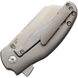 Kizer Cutlery C01C Mini Sheepdog Framelock Titanium Folding S35VN Knife 3488A1XX