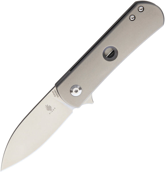 Kizer Cutlery Yorkie Titanium Framelock Folding S35VN Flipper Knife 3525a1