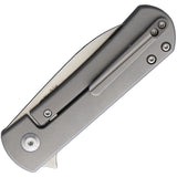 Kizer Cutlery Yorkie Gray Titanium Folding S35VN Pocket Knife 3525A3