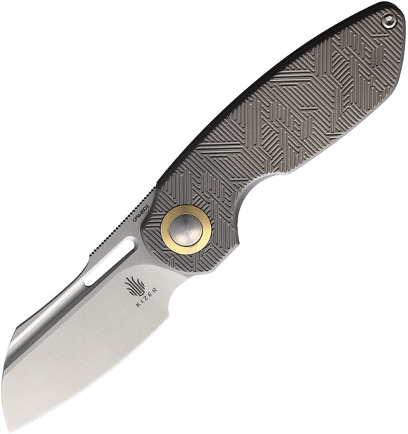 Kizer Cutlery October Pocket Knife Framelock Titanium Folding CPM-20CV 3569A1