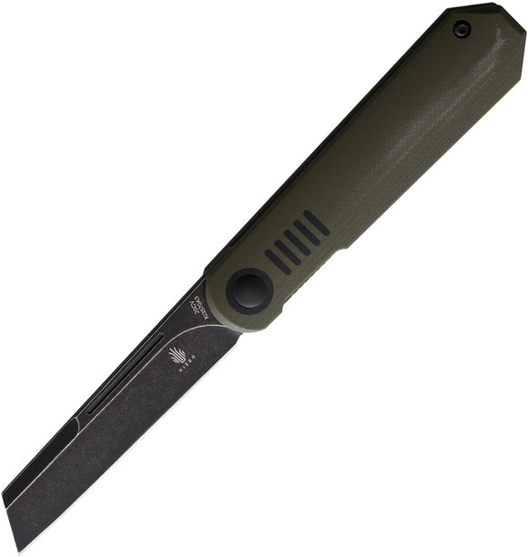 Kizer Cutlery De L'Orme Pocket Knife Linerlock Green G10 Folding CPM-20CV 3570A3