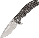 Kizer Cutlery Gray Titanium Handle Framelock Stonewash Folding Blade Knife 401B