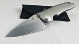 Kizer GPB1 Gray Titanium Framelock Pocket Standard SW S35VN Folding Blade Knife 4473