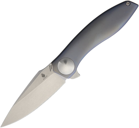 Kizer Cutlery SLT Framelock Titanium Gray Folding Knife 4474A3