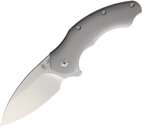 Kizer Cutlery Roach Gray Titanium Folding S35VN Stainless Pocket Knife 4477