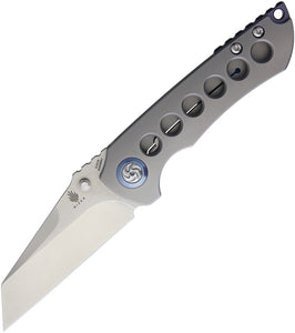 Kizer Cutlery Critical Framelock Gray Titanium Handle S35VN Folding Knife 4508A1