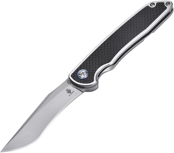 Kizer Cutlery Matanzas Framelock Black Handle Stainless Folding Blade Knife 4510A2