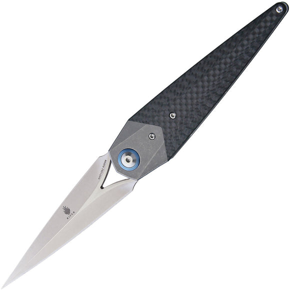 Kizer Soze  Titanium & Black Carbonfiber S35VN Blade Folding Knife 4513a2