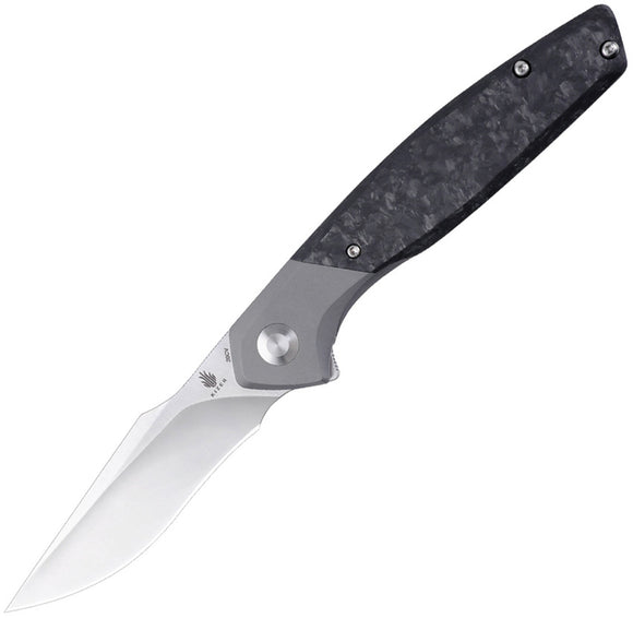 Kizer Cutlery Grazioso Pocket Knife Framelock Titanium/CF Folding 20CV 4572A1