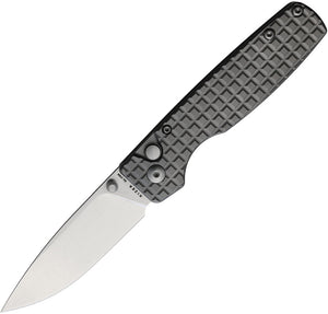 Kizer Cutlery Original XL Button Lock Gray Titanium Folding S35VN Knife 4605A1