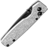 Kizer Cutlery Original XL Button Lock Snowflake Titanium Folding S35VN Pocket Knife 4605A2