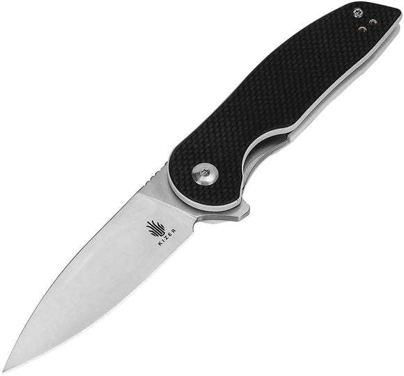 Kizer Cutlery Sidekick Linerlock Black G10 Folding 9Cr18MoV Pocket Knife L3006A1