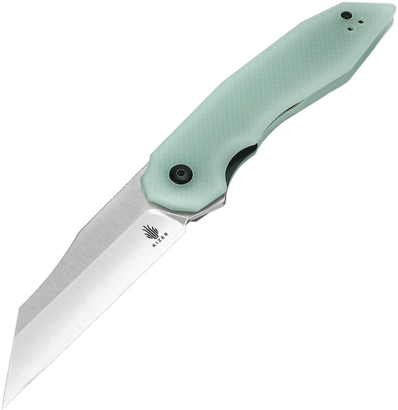 Kizer Cutlery Porcupine Linerlock Jade G10 Folding 9Cr18MoV Pocket Knife L3008A1