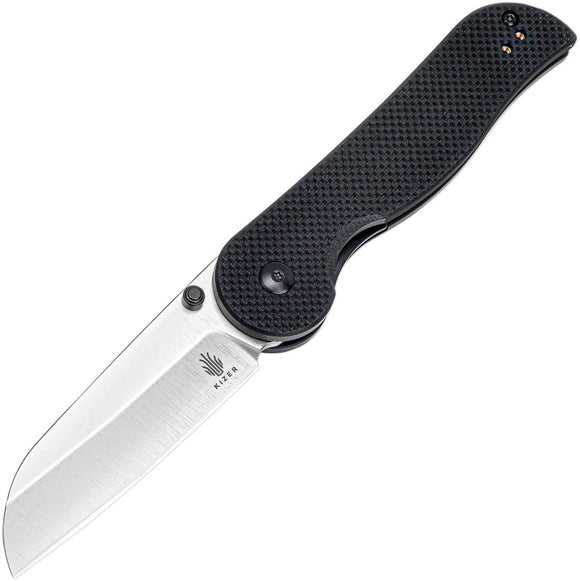 Kizer Cutlery Seahorse Linerlock Black G10 Folding 9Cr18MoV Pocket Knife L3009A1