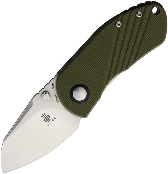 Kizer Cutlery Contrail Linerlock Green Folding Knife v2540c2