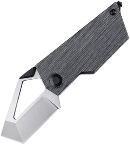 Kizer Cutlery CyberBlade Linerlock Black Micarta Folding M390 Tanto Knife 2563A3
