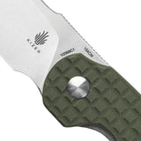 Kizer Cutlery October Mini Green Linerlock Folding Knife 2569c1