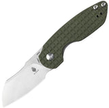 Kizer Cutlery October Mini Green Linerlock Folding Knife 2569c1