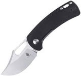 Kizer Cutlery Urban Bowie Pocket Knife Linerlock Black G10 Folding 154CM V2578C1