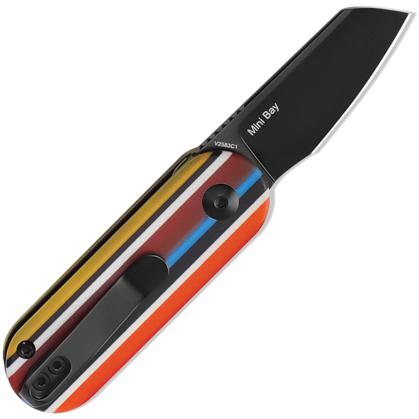 Kizer Cutlery Mini Bay Slip Joint Rainbow G10 Folding 154CM Pocket Kni ...