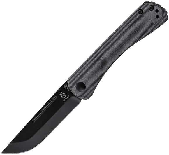Kizer Cutlery Pinch Slip Joint Black Micarta Folding Bohler N690 Knife 3009N4