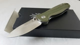 Kizer Cutlery Hunter 154CM Green Folding Flipper Knife v3416a2