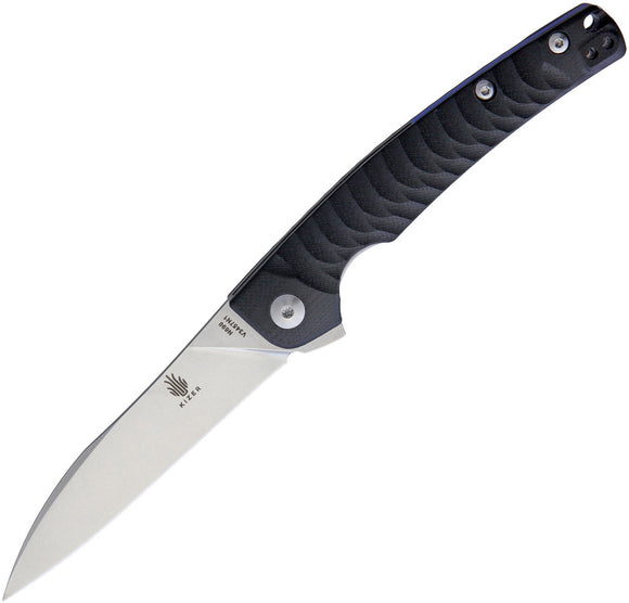 Kizer Cutlery Splinter Linerlock Black Handle Stainless Folding Knife V3457N1