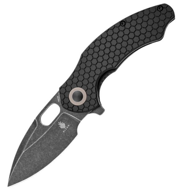 Kizer Cutlery Mini Roach Pocket Knife Linerlock Black G10 Folding 154CM 3477C2