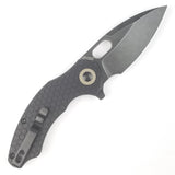 Kizer Cutlery Mini Roach Pocket Knife Linerlock Black G10 Folding 154CM 3477C2