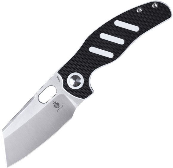 Kizer Cutlery Mini Sheepdog Pocket Knife Black/White G10 Folding 154CM 3488C7