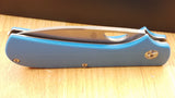 Kizer Cutlery Zipslip Blue 7" overall Folding Slipjoint Knife 3507n3